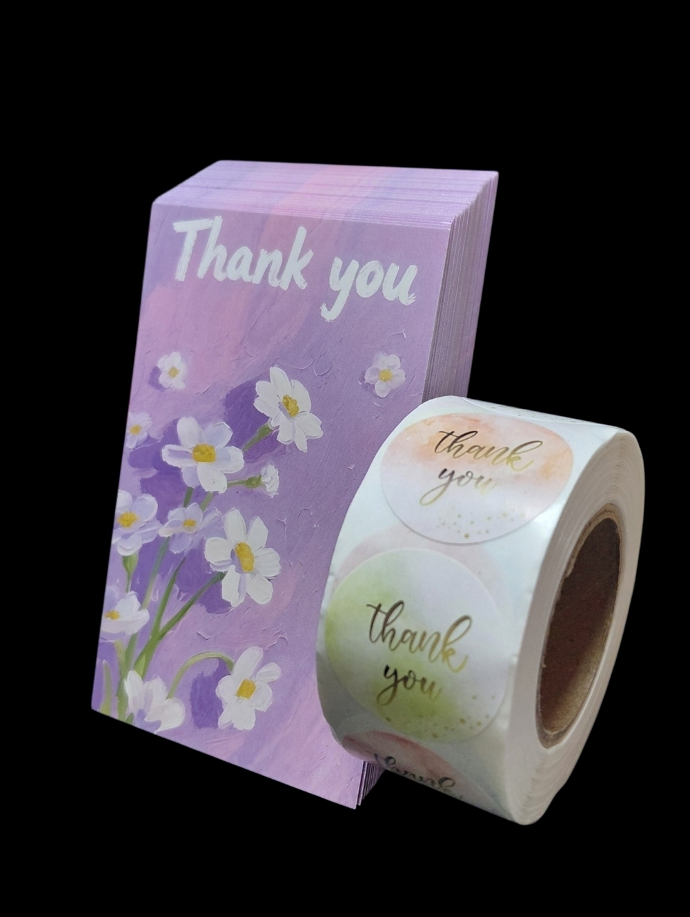 550ct. 50ct. Thank You Cards 500ct. Stickers Bonus 3 Random Polys 3.54x2.1 - Picture 3 of 6